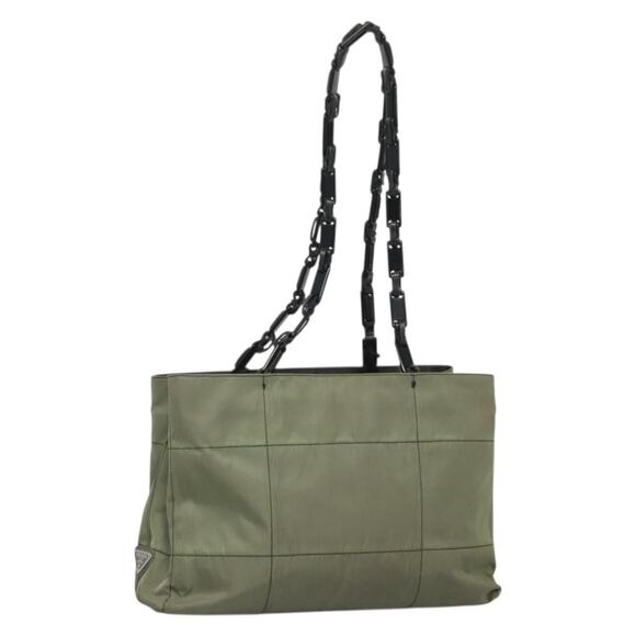 PRADA Tote Bag Nylon Khaki - Picture 1 of 13